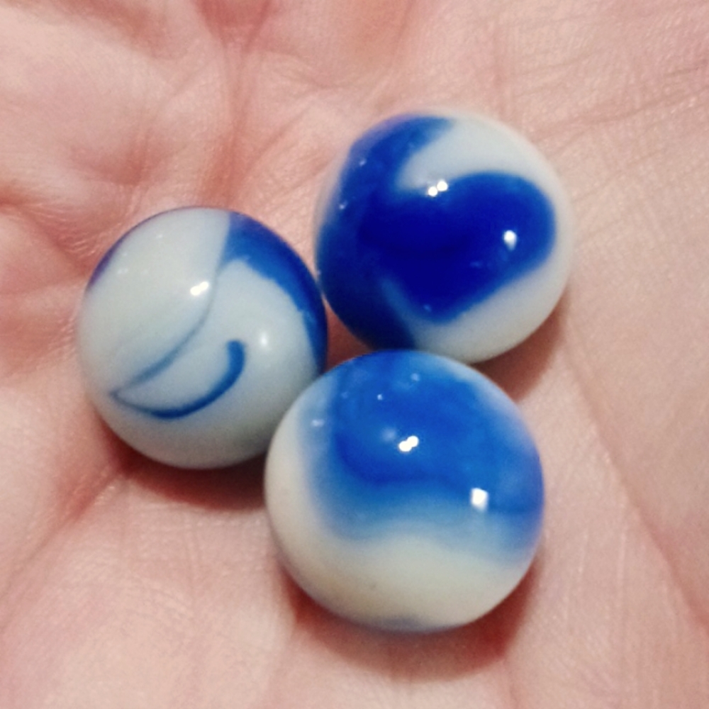 Antique marbles set of 3